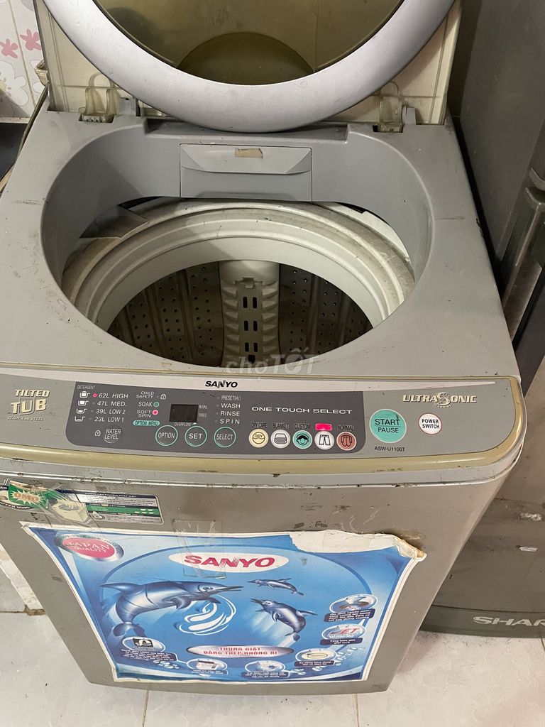 Thanh lý Máy giặt Sanyo ASW-U1100T Xám hd tốt. Mua bán Máy giặt tại Thành phố Dĩ An Bình Dương được đăng bởi minh hung hình 1