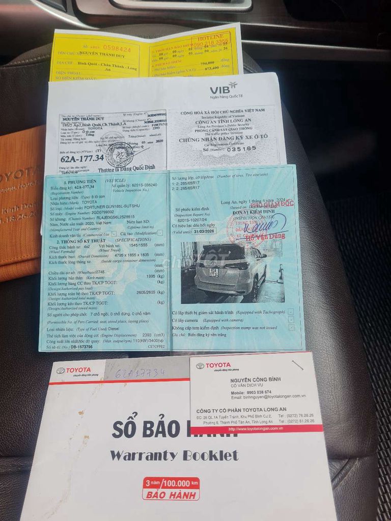 TOYOTA FORTUNER 2.4 AT,máy dầu,số tự động,2020,95%. Mua bán Ô tô tại Quận Tân Bình Tp Hồ Chí Minh được đăng bởi A Nam hình 12