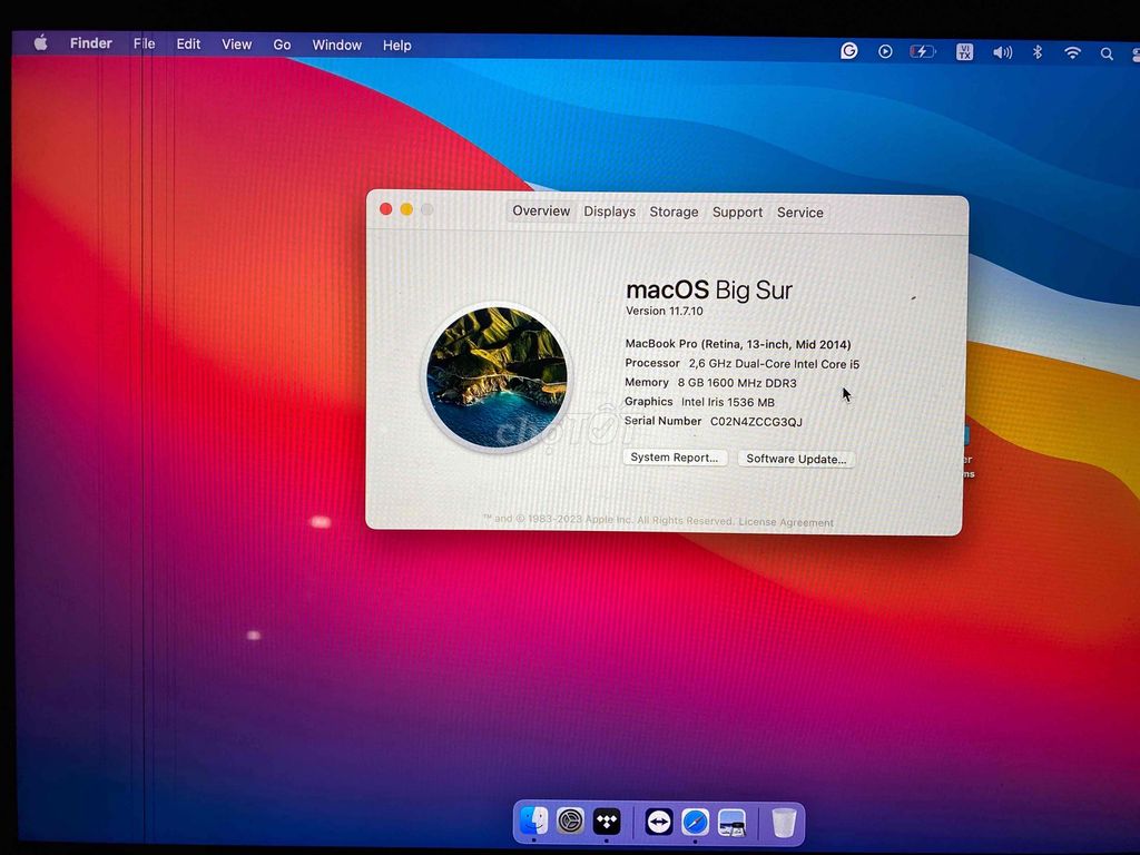 Macbook Pro I5 2014