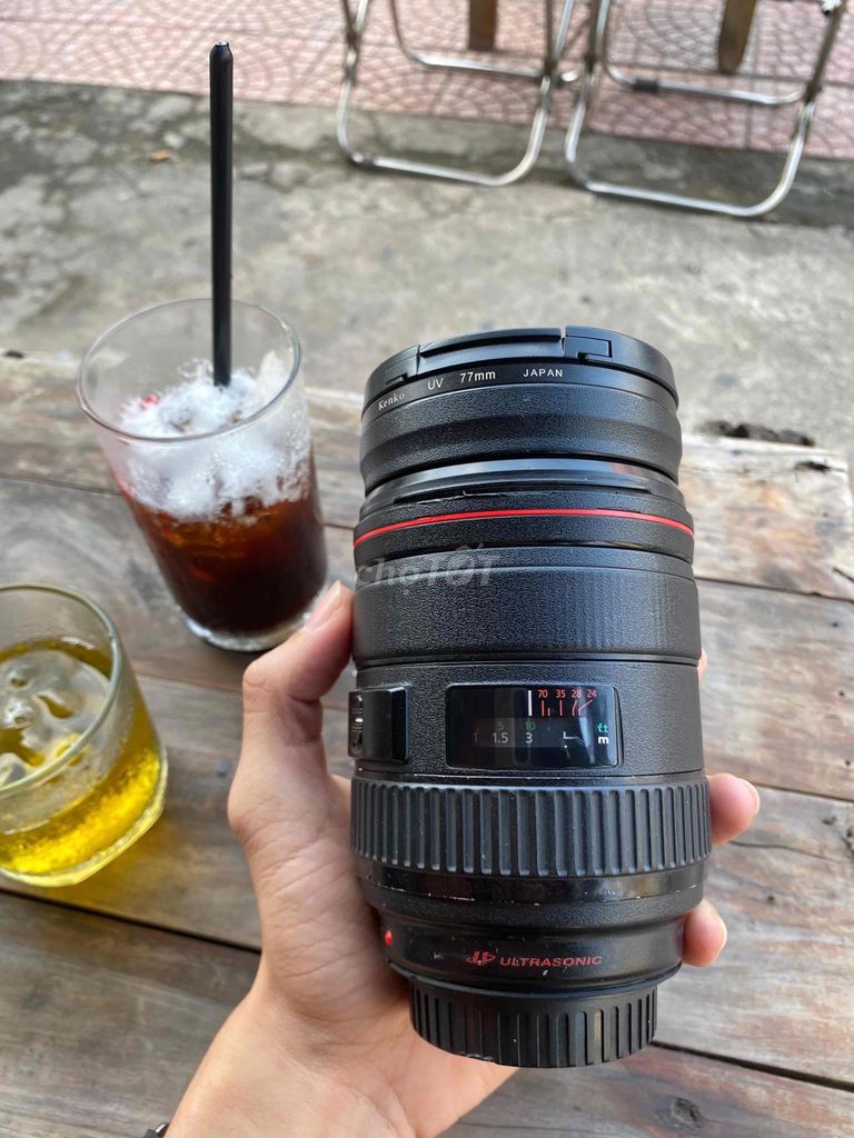 Ống kính Canon 24-70mm f/2.8L Đen. Mua bán Máy ảnh, Máy quay tại Thành phố Vĩnh Long Vĩnh Long được đăng bởi Táo 2hands hình 1