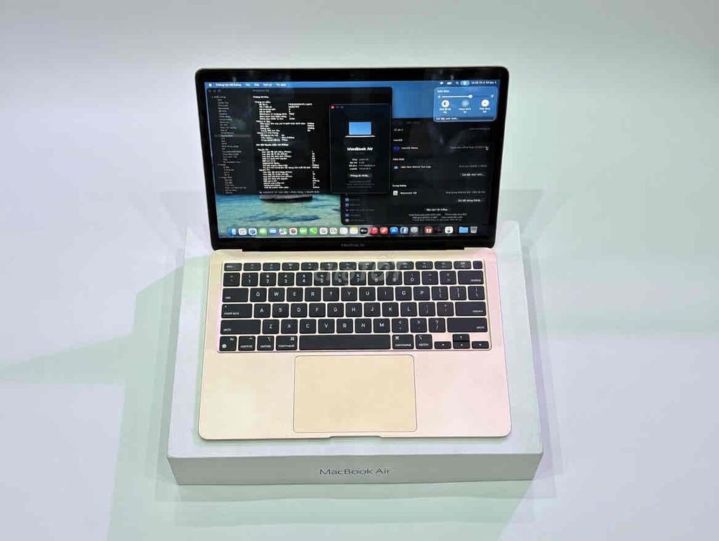 Apple Macbook Air M1 2020 512GB Vàng hồng. Mua bán Laptop tại Quận Thanh Xuân Hà Nội được đăng bởi quỳnh chi hình 1