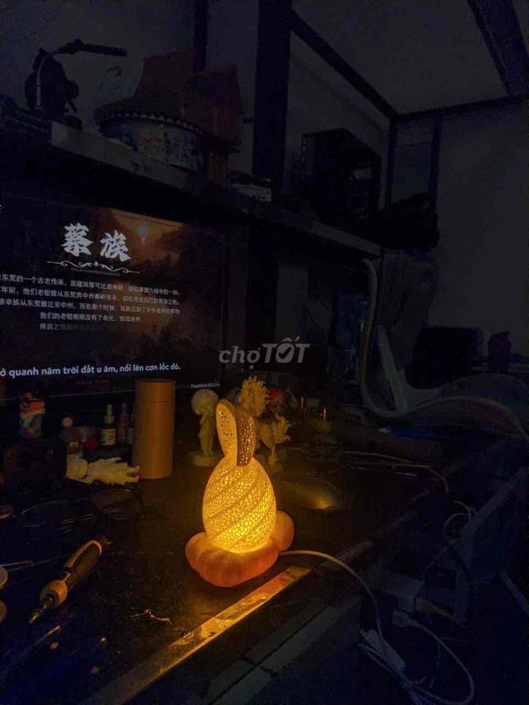 Đèn ngủ Thỏ In 3D. Mua bán Đèn tại Thành phố Cam Ranh Khánh Hòa được đăng bởi Nguyễn Thành Đạt hình 1