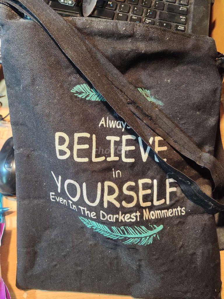 Túi vải Unisex Đen. Mua bán Túi xách tại Quận Hồng Bàng Hải Phòng được đăng bởi Nguyễn Hồng hình 1