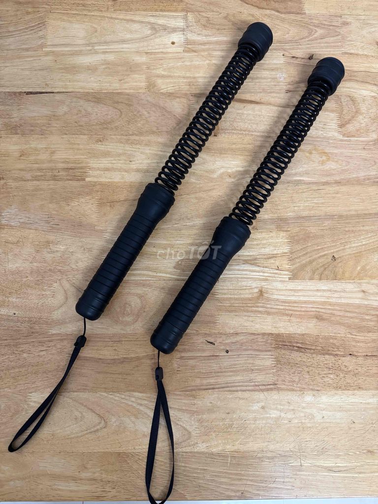 Gậy tập thể lực Lò xo Đen