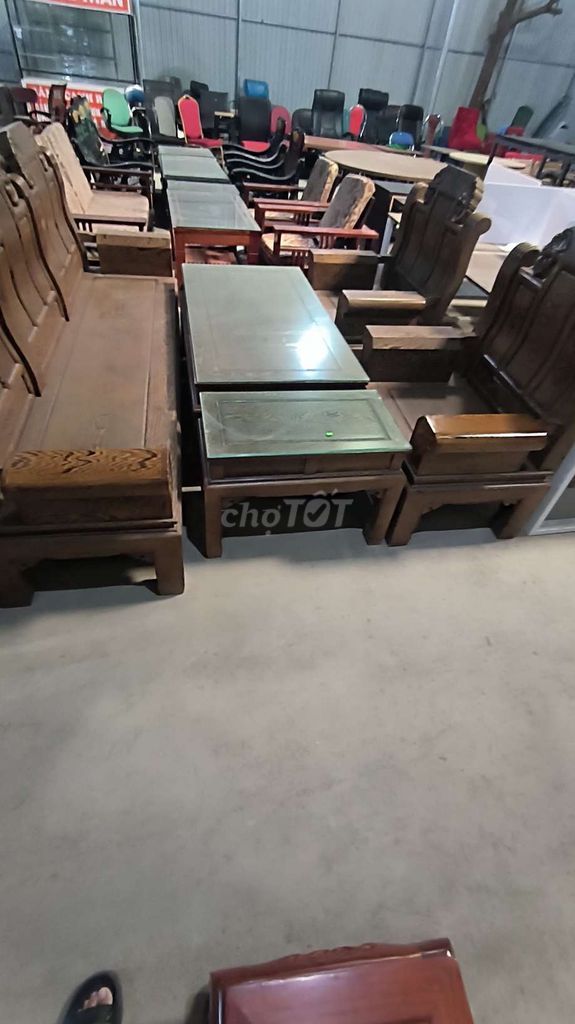 Bộ bàn ghế salon gỗ gia đình