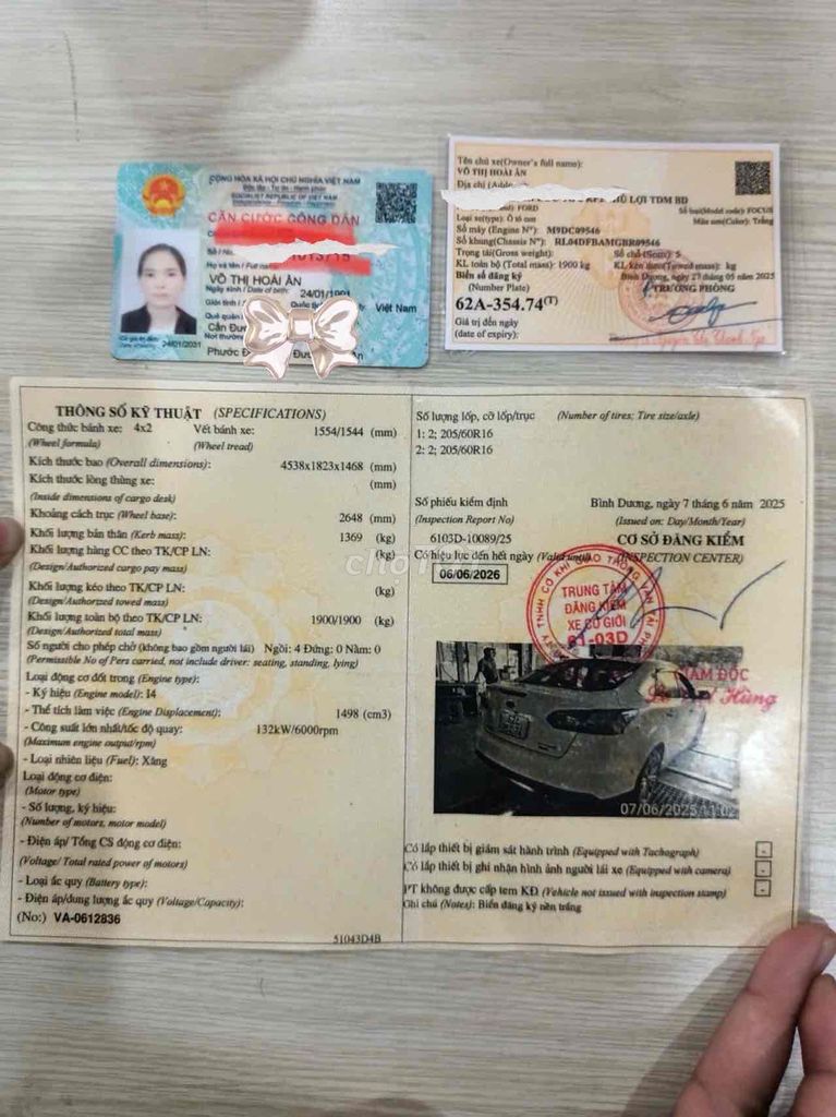 Chính chủ cà vẹt bán xe Ford Focus 2016. Mua bán Ô tô tại Thành phố Thủ Dầu Một Bình Dương được đăng bởi Ms Ân Ân hình 20