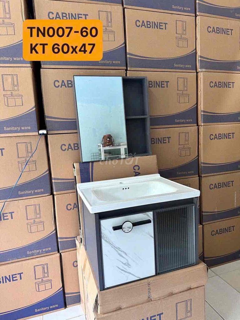 Lavabo Tủ Nhôm sơntĩnhđiện 60x47. Sen Tắm, Bồn Cầu. Mua bán Thiết bị vệ sinh, nhà tắm tại Thành phố Thủ Đức Tp Hồ Chí Minh được đăng bởi Thiết Bị Vệ Sinh Giá Rẻ hình 1