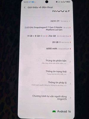 Vivo iQOO Z9 256GB Trắng