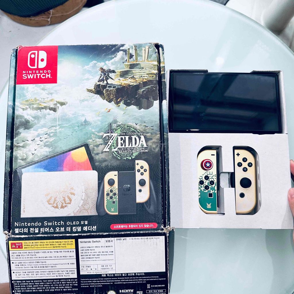 Nintendo Switch OLED Zelda 128Gb Fullbox 2nd. Mua bán Thiết bị chơi game tại Quận 8 Tp Hồ Chí Minh được đăng bởi school stone hình 1