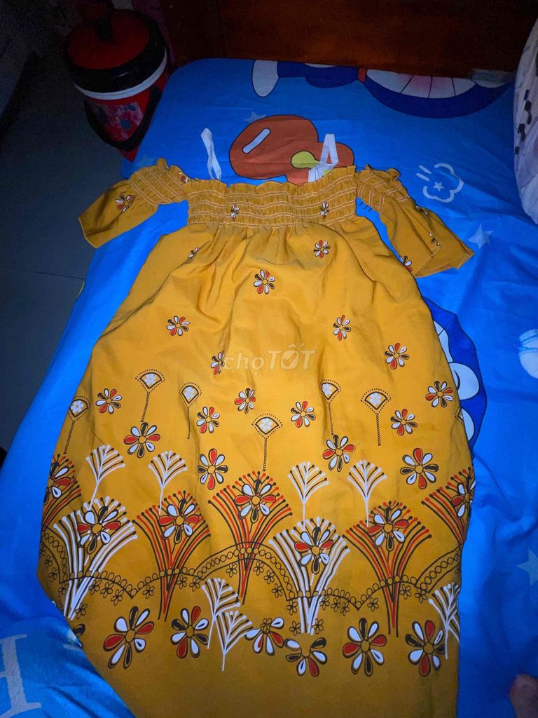 Đầm Nữ Hoa Nhí Vàng Đi Chơi. Mua bán Quần áo tại Huyện Thới Lai Cần Thơ được đăng bởi Bùi Khả Khả hình 1