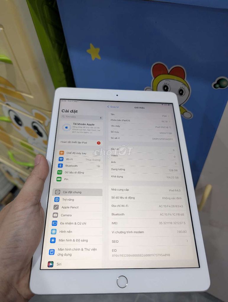 Apple iPad Gen 7 Wifi + 4G 128GB(bán hoặc gl). Mua bán Máy tính bảng tại Thành phố Biên Hòa Đồng Nai được đăng bởi hung hình 1