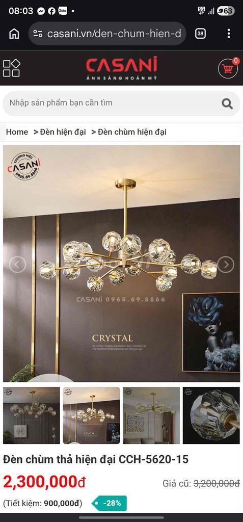 Đèn chùm pha lê vàng đồng. Mua bán Đèn tại Quận Hoàng Mai Hà Nội được đăng bởi Lining Ha Noi hình 1