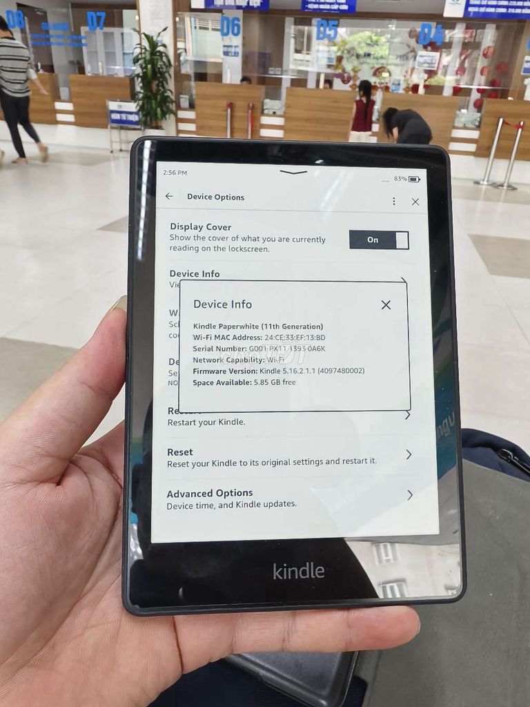 Kindle Paperwhite 5 Đen 95%. Mua bán Máy tính bảng tại Quận Long Biên Hà Nội được đăng bởi Tình hình 1