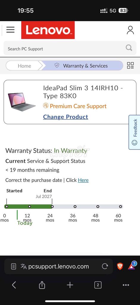 lenovo slim 3 ít dùng còn bh hãng t7.2027. Mua bán Laptop tại Quận Bắc Từ Liêm Hà Nội được đăng bởi Quý hình 1
