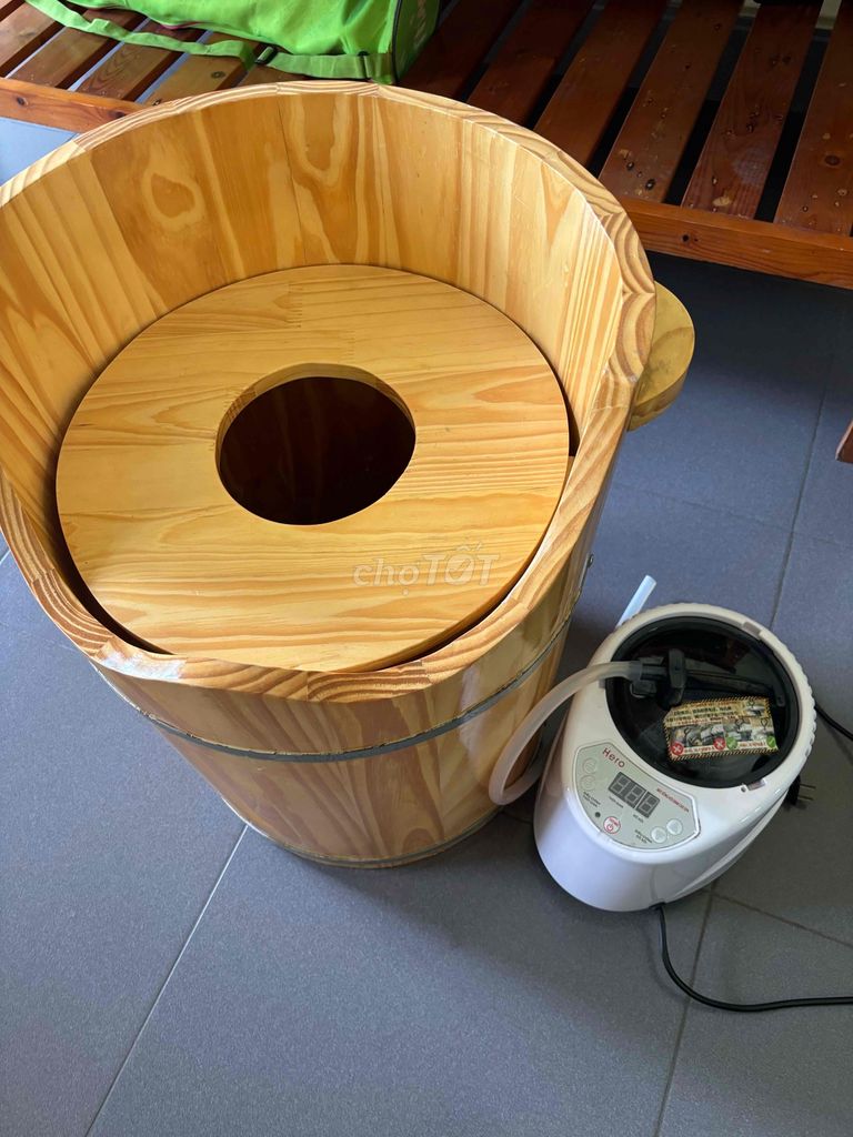 Bồn xông hơi Gỗ Vàng gỗ. Mua bán Thiết bị vệ sinh, nhà tắm tại Quận Bình Thạnh Tp Hồ Chí Minh được đăng bởi nguyen thi thanh huong hình 1