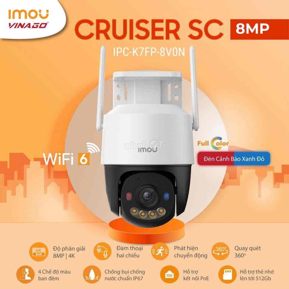 Camera Imou Cruiser SC IPC-K7FP-8V0N. Mua bán Máy ảnh, Máy quay tại Quận Cái Răng Cần Thơ được đăng bởi Thiên Thành hình 1