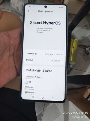 Điện thoại Xiaomi Redmi Note 12 Turbo 12GB/256GB. Mua bán Điện thoại tại Huyện Châu Thành Bến Tre được đăng bởi Từ Tuấn Bến Tre