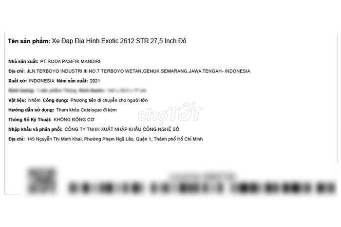 Xe Đạp Địa Hình MTB Exotic 2612 STR 27.5 inch. Mua bán Xe đạp tại Thành phố Cà Mau Cà Mau được đăng bởi Nguyễn Lê Hải hình 7