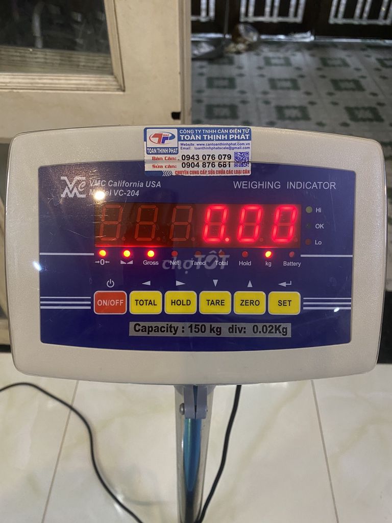 Cân điện tử California USA VC-204 150kg Như mới. Mua bán Đồ chuyên dụng, Giống nuôi trồng tại Quận Gò Vấp Tp Hồ Chí Minh được đăng bởi Trung Nguyễn hình 1