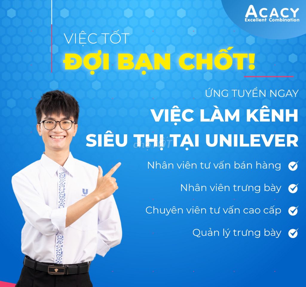 NHÂN VIÊN TƯ VẤN - UNILEVER TẠI SIÊU THỊ. Việc làm PG tại Thành phố Tam Kỳ Quảng Nam được đăng bởi Hồng Kim Ngân hình 1