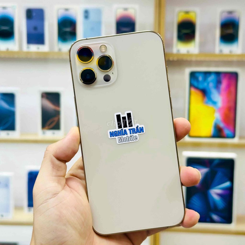 🍎12 PROMAX GOLD 128GB QTẾ MỸ ĐẸP PIN100% MÀN LK. Mua bán Điện thoại tại Quận Ninh Kiều Cần Thơ được đăng bởi Nghĩa Trần Mobile hình 1