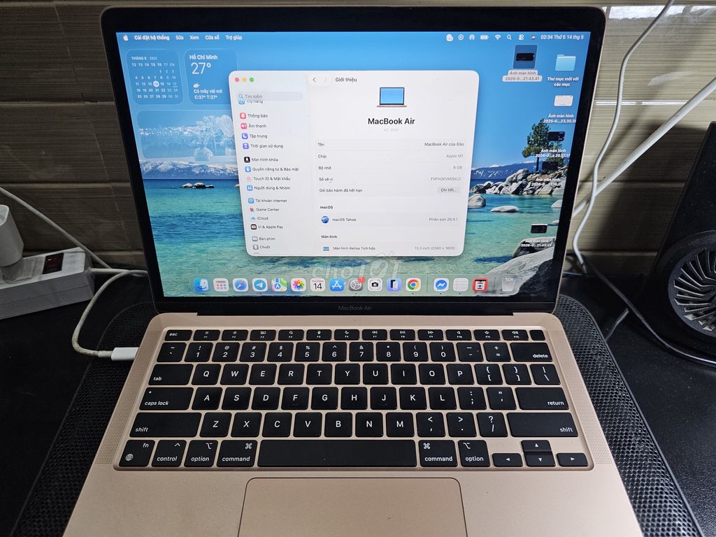 Apple MacBook Air 2020 Vàng Đã qua sử dụng. Mua bán Laptop tại Huyện Hà Trung Thanh Hóa được đăng bởi Ạn hình 1