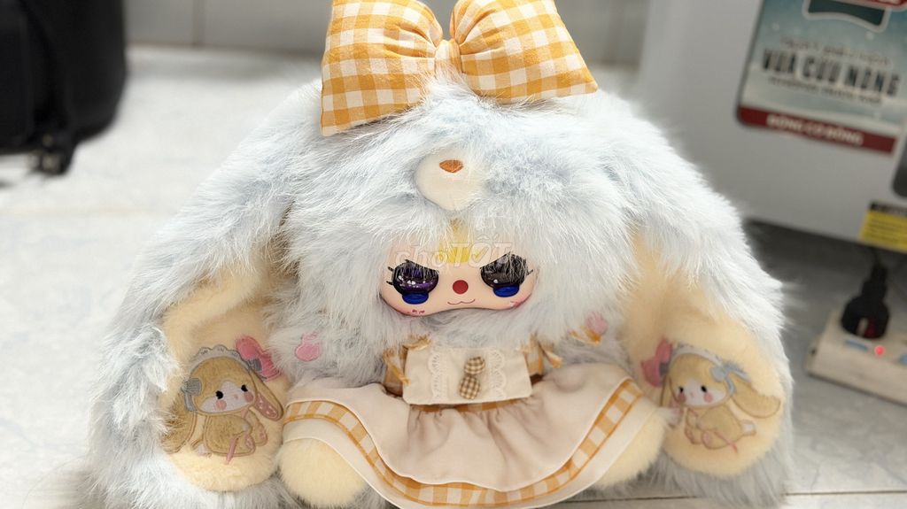 Búp bê Vải Bông Xám Vàng