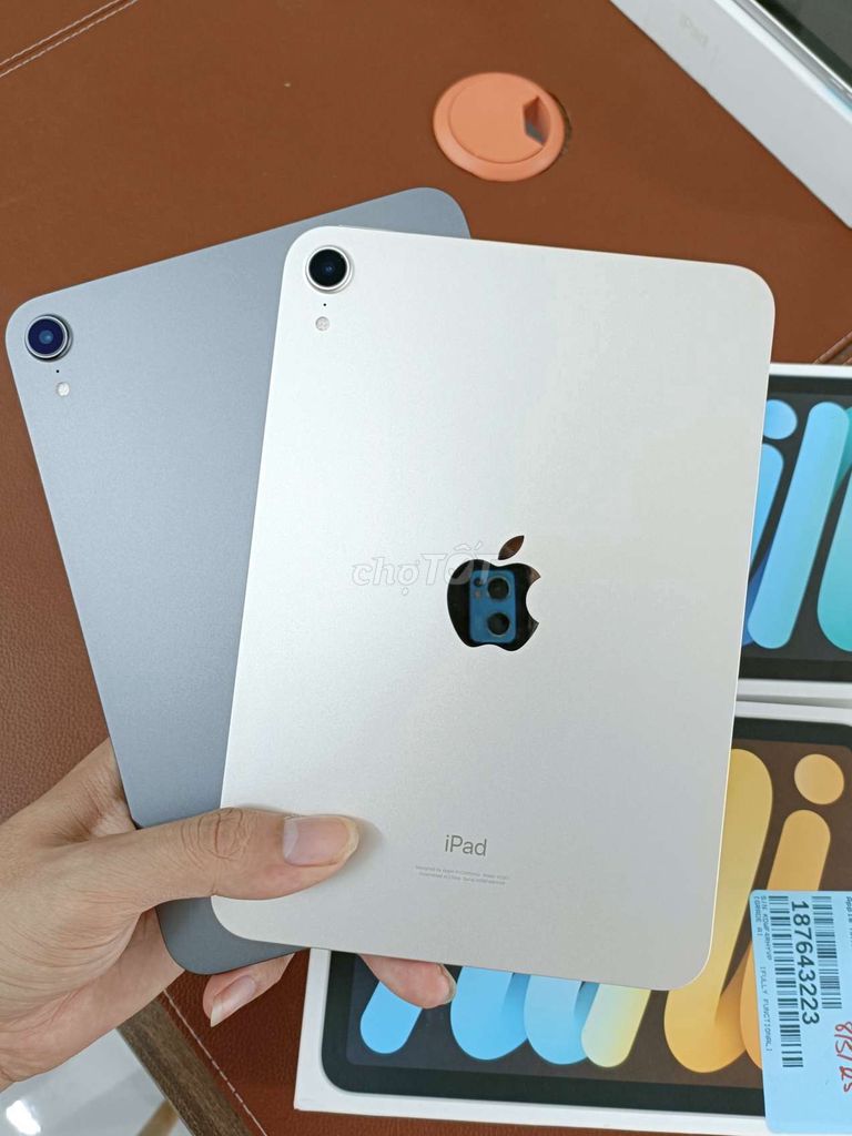 iPad Mini 6 64GB WIFI gray và STA keng sạc 0-2l