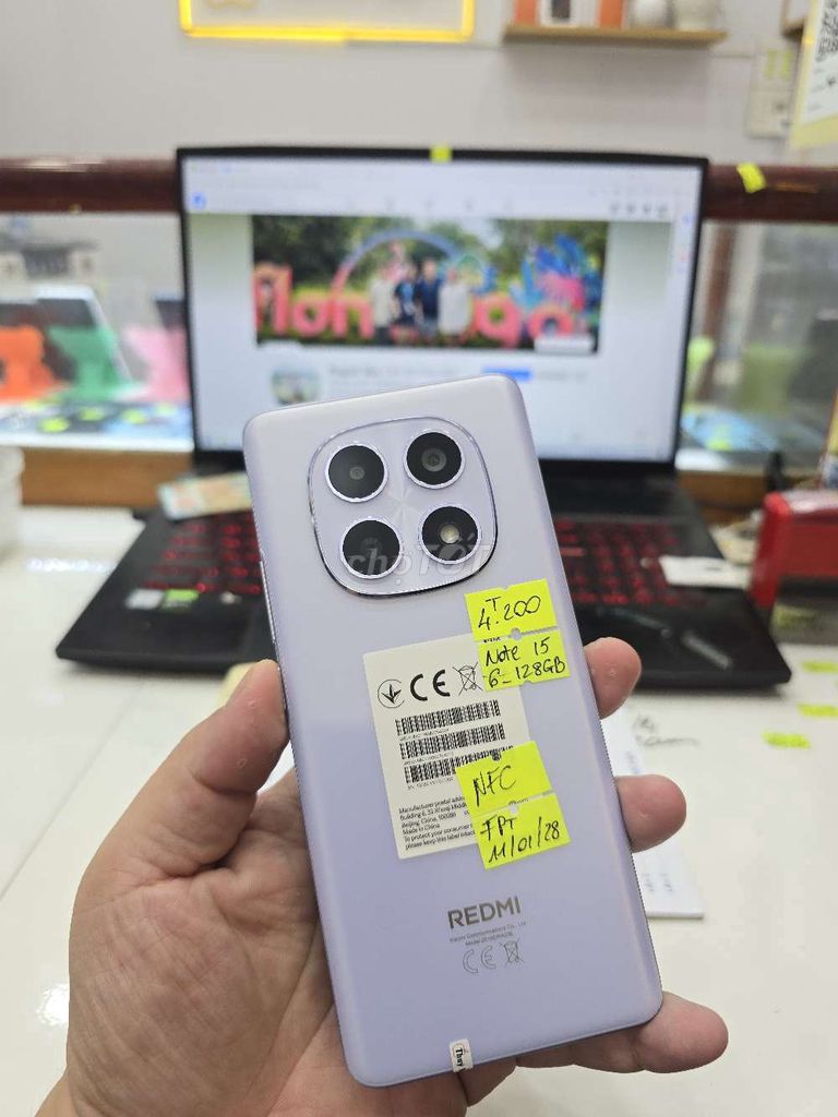 Xiaomi Redmi Note 15 - 128GB. Mua bán Điện thoại tại Thành phố Long Xuyên An Giang được đăng bởi Facebook Cầm Đồ Thúy Vân hình 1