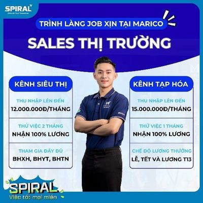[YÊN BÁI] NHÂN VIÊN SALE THỊ TRƯỜNG KÊNH TẠP HÓA