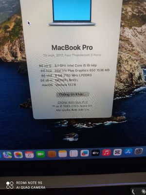 Macbook pro 2017. Mua bán Laptop tại Quận Thanh Khê Đà Nẵng được đăng bởi hung