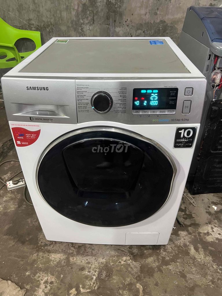 Máy giặt sấy Samsung 10.5kg Bạc Digital Inverter. Mua bán Máy giặt tại Quận Cái Răng Cần Thơ được đăng bởi Cửa Hàng Điện Máy Điện Lạnh Gia Bảo hình 1