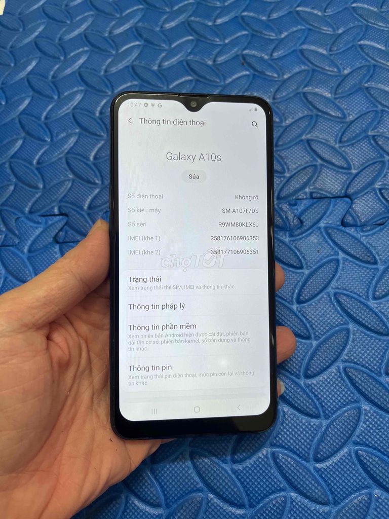 Bán Samsung A10s zin vỏ xấu