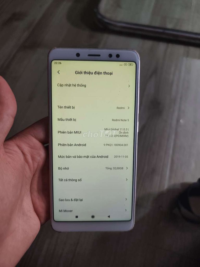 Xiaomi Redmi Note 5 32GB Vàng hồng. Mua bán Điện thoại tại Quận Hai Bà Trưng Hà Nội được đăng bởi Nguyễn ngọc sơn hình 1