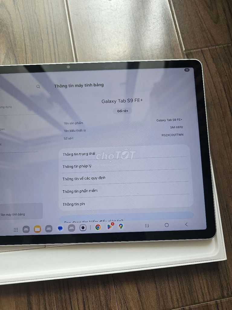 Tab s9 fe + plus wifi 8.128gb likenew, bh dài. Mua bán Máy tính bảng tại Quận Tân Bình Tp Hồ Chí Minh được đăng bởi Sơn hình 1