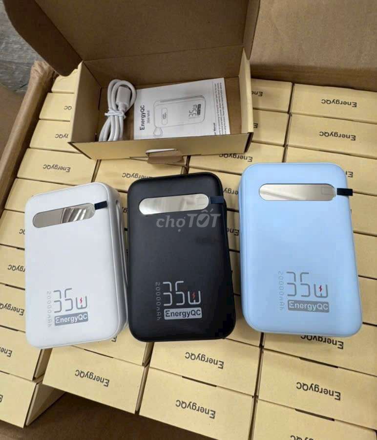 Sạc dự phòng EnergyQC 20000mAh, 35W,  sạc nhanh. Mua bán Phụ kiện (Màn hình, Chuột...) tại Quận Gò Vấp Tp Hồ Chí Minh được đăng bởi Hồ Đăng Store  hình 1