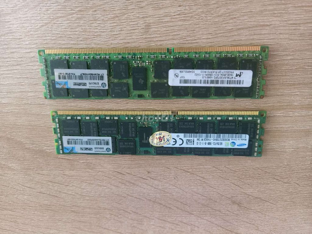 RAM HP Samsung DDR3 ECC 16GB. Mua bán Linh kiện (RAM, Card...) tại Thị xã Tân Uyên Bình Dương được đăng bởi BÁN LINH KIỆN BẾN CÁT hình 1