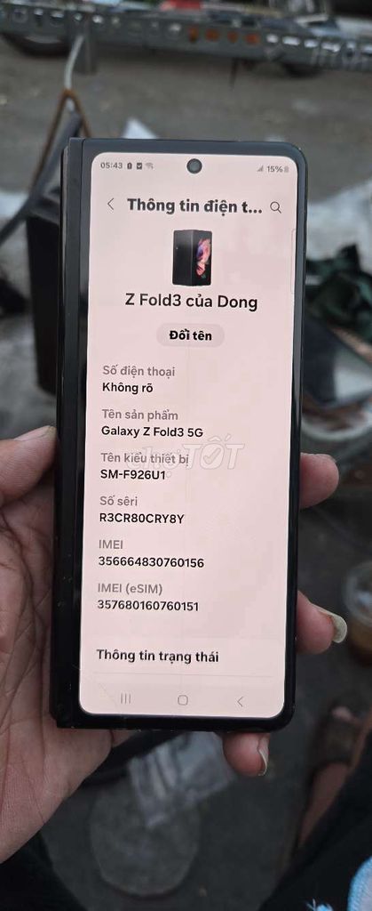 Galaxy Z Fold3 5G 512GB giá trải nghiệm. Mua bán Điện thoại tại Quận 8 Tp Hồ Chí Minh được đăng bởi Thiên Hòa mobile  hình 1