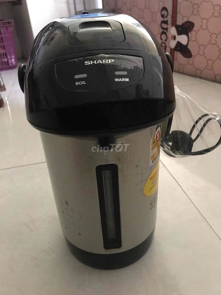 Sharp Máy đun sôi giữ nhiệt Đen, Bạc. Mua bán Bếp, lò, đồ điện nhà bếp tại Quận Ninh Kiều Cần Thơ được đăng bởi Bao Anh  hình 1