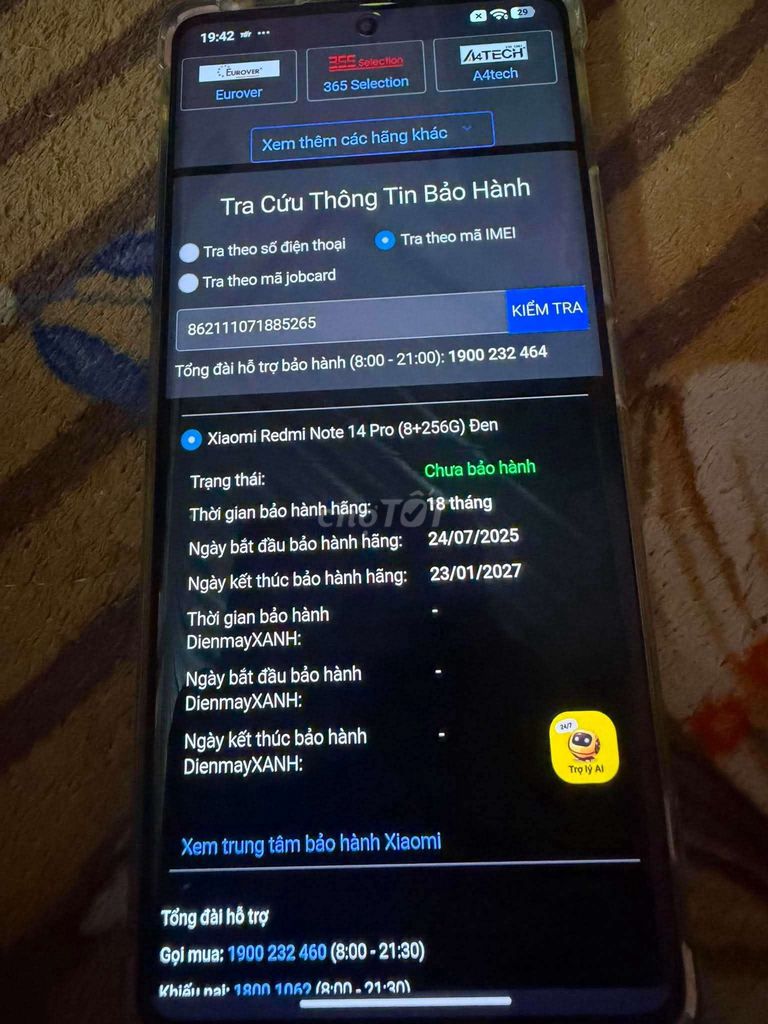 Xiaomi Redmi Note 14 Pro 256GB Đen. Mua bán Điện thoại tại Quận 11 Tp Hồ Chí Minh được đăng bởi long hình 1