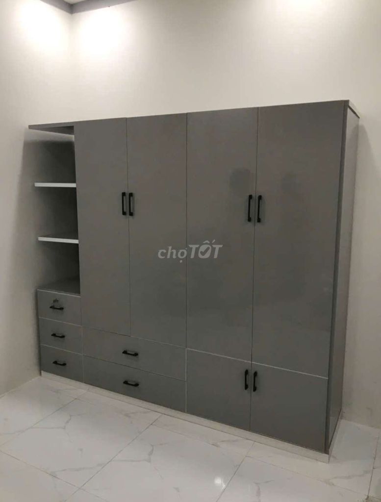 TỦ NHỰA ĐÀI LOAN 4 CÁNH 1 KỆ MÀU XÁM . Mua bán Tủ, kệ gia đình tại Huyện Củ Chi Tp Hồ Chí Minh được đăng bởi Tủ nhựa đài loan hoàng quân hình 1