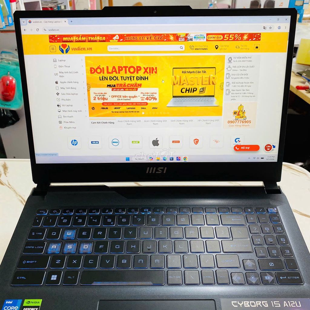 MSI GAMING 15 A12UCX i5-12450H 16GB/512GB RTX2050. Mua bán Laptop tại Quận Ninh Kiều Cần Thơ được đăng bởi Võ Diện hình 1