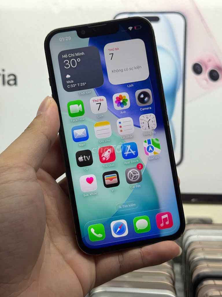 💎13 pro quốc tế 256 thay màn 120hz mượt đẹp. Mua bán Điện thoại tại Quận Thanh Xuân Hà Nội được đăng bởi Thành Vũ Mobile hình 4