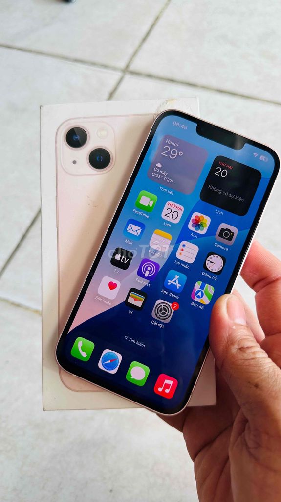 Apple iPhone 13 128GB Hồng VN 99.% sạc chính hãng. Mua bán Điện thoại tại Quận Bình Thuỷ Cần Thơ được đăng bởi Bich Nhu hình 1