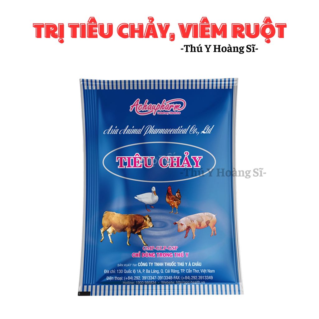 TRỊ TIÊU CHẢY, VIÊM RUỘT CHO GIA SÚC, GIA CẦM