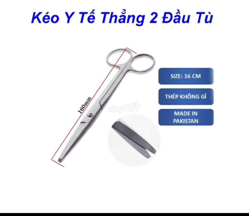 Kéo y tế thép không gỉ 16cm. Mua bán Đồ chuyên dụng, Giống nuôi trồng tại Huyện Trực Ninh Nam Định được đăng bởi Kho hàng uy tín  hình 1