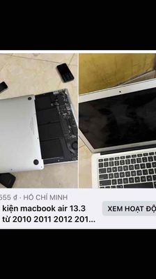 Linh kiện zin macbook 13.3 inch macbook air