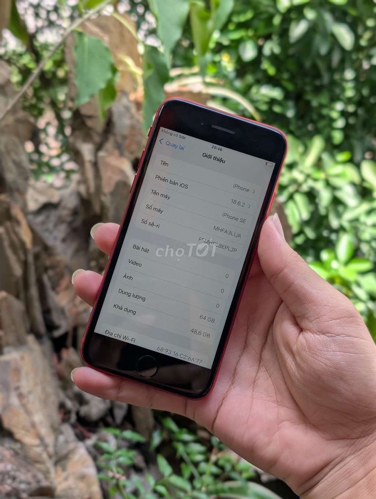 Apple iPhone SE 2020 64GB Đỏ Nguyên zin. Mua bán Điện thoại tại Quận Cẩm Lệ Đà Nẵng được đăng bởi Nguyễn Văn Linh hình 1