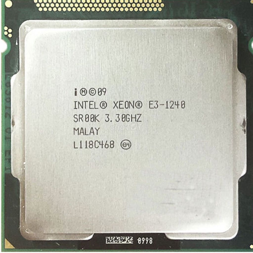 CPU XEON 1240 4 NHÂN- 8 LUỒNG- MẠNH > I7 2600: 10%