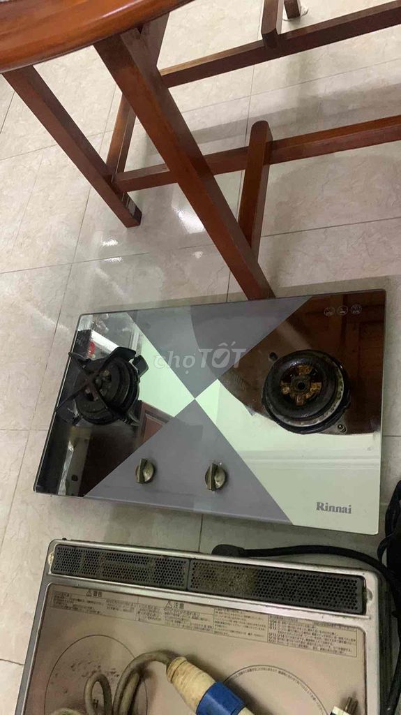 Bếp gas Rinnai mặt kính Schott Xám cũ. Mua bán Bếp, lò, đồ điện nhà bếp tại Quận Tân Bình Tp Hồ Chí Minh được đăng bởi Phương hình 1